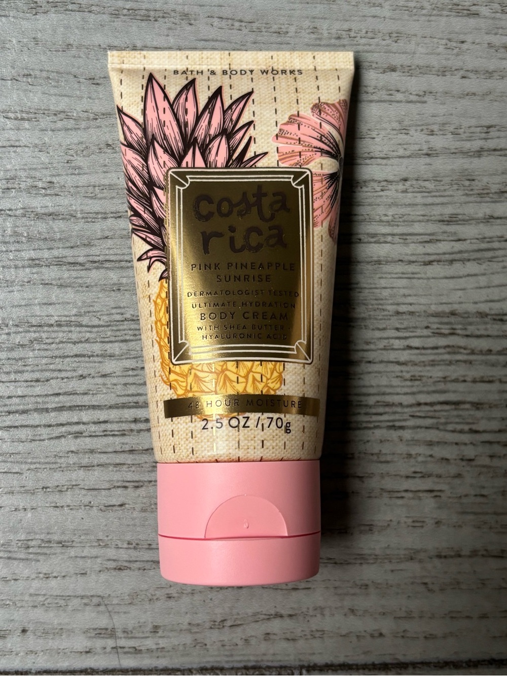 Bath and Body Works Pink Pineapple Sunrise Costa Rica body cream. New.